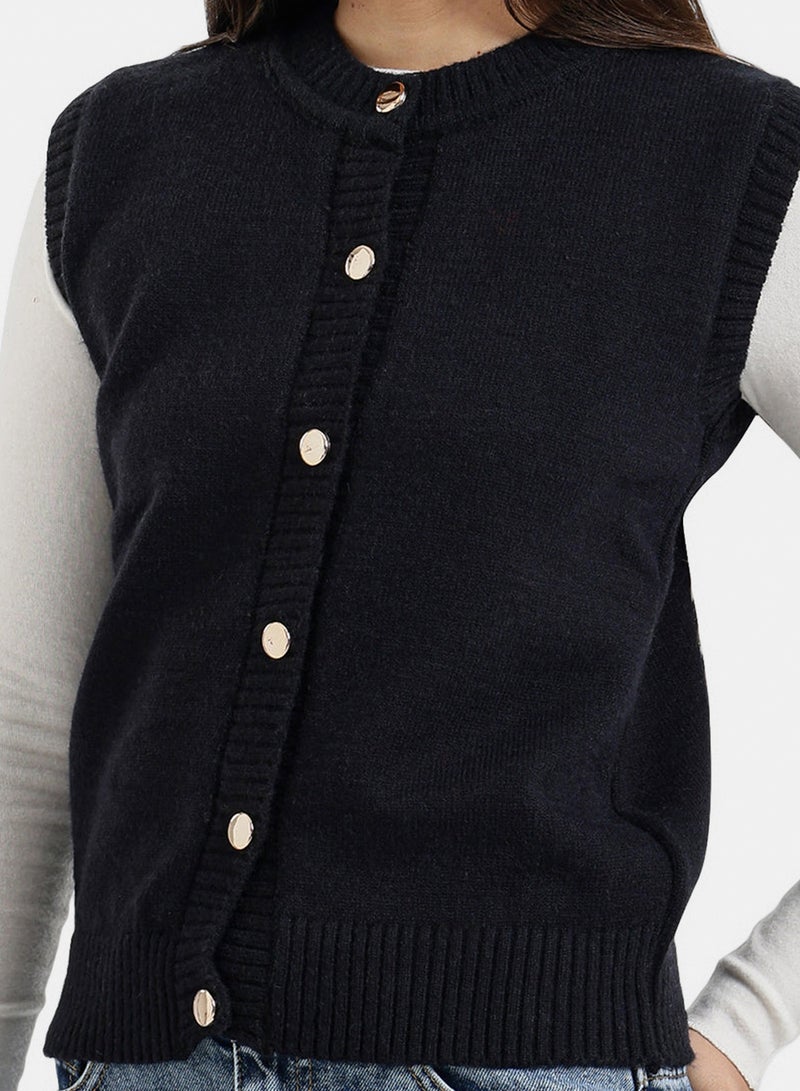 Carina Button-Front Vest - Image 4